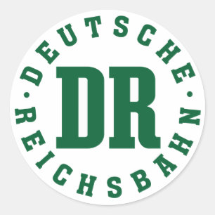 East German Railroad- Deutsche Reichsbahn Classic Round Sticker