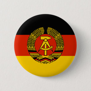 East Germany 6 Cm Round Badge