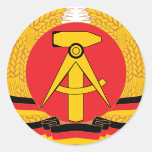 East Germany Coat Of Arms Classic Round Sticker