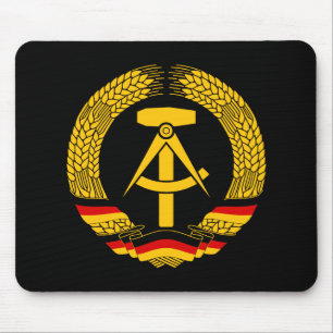 East Germany Coat of Arms / Deutschland State Seal Mouse Mat