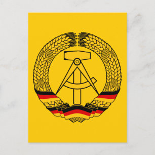 East Germany Coat of Arms / Deutschland State Seal Postcard