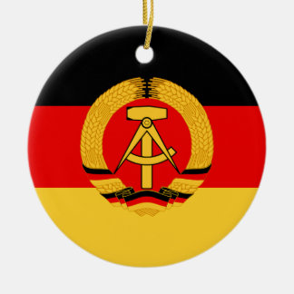 East Germany Flag Ceramic Tree Decoration