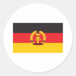 East Germany Flag Classic Round Sticker