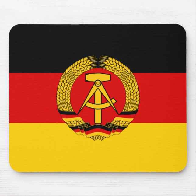 East Germany Flag Mouse Mat (Front)
