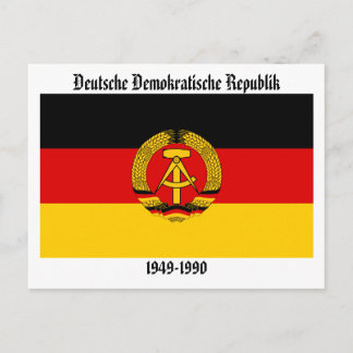 East Germany Flag Postcard