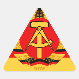 East Germany Flag Triangle Sticker