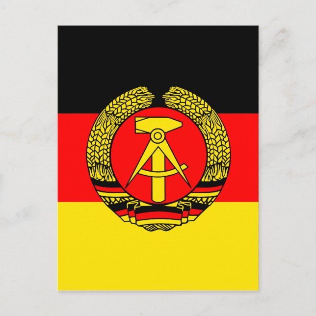 East Germany High quality Flag Postcard (Front)
