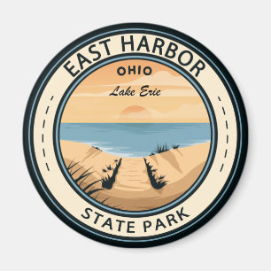 East Harbour State Park Ohio Badge Magnet