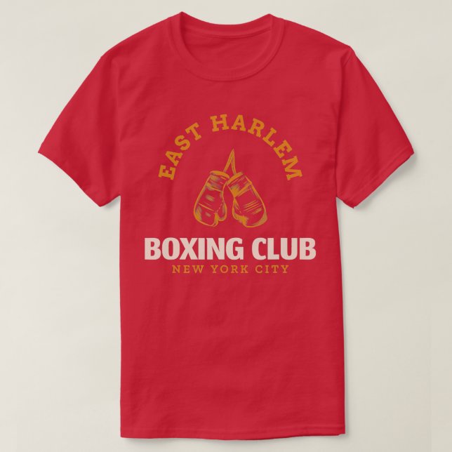 East Harlem New York City Boxing Club  Boxing  T-Shirt (Design Front)