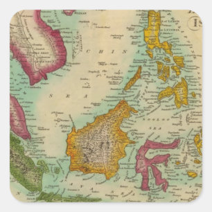 East India Islands Square Sticker