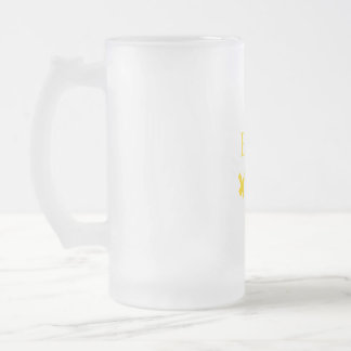 East India Trading Company Glass Frosted Glass Beer Mug