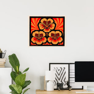 East Indian Cherry, art nouveau, Poster