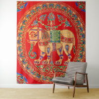 East Indian elephant print