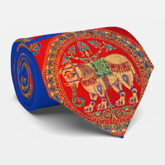 East Indian elephant print Tie