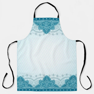 East indian pattern mandala paisley apron