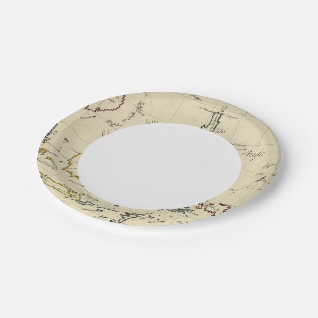 East Indies Paper Plate (Angled)