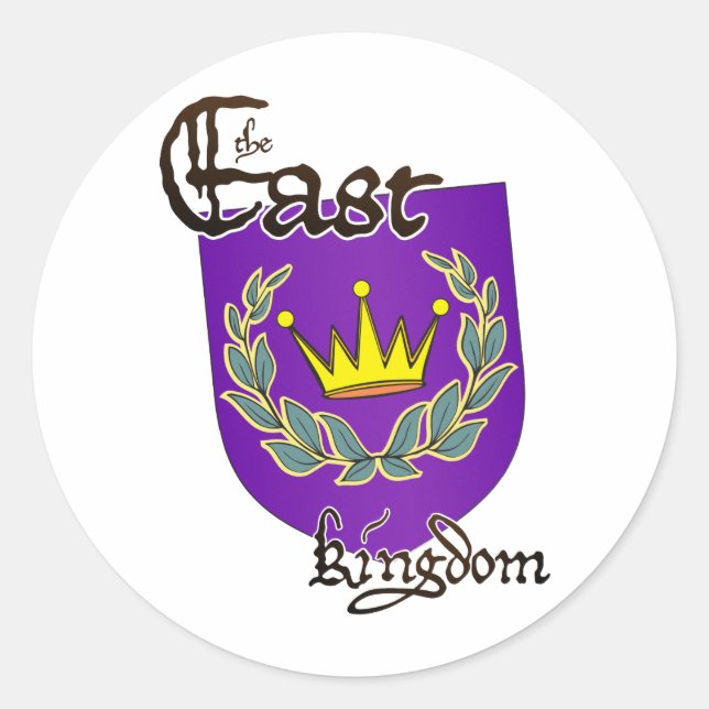 East Kingdom with Text sticker (Front)