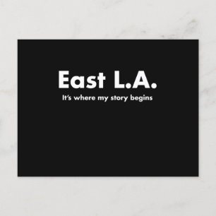 East La Its Where My Story Begins Los Angeles Tee Postcard