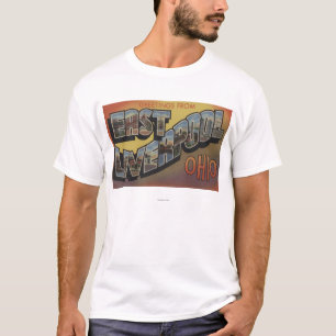 East Liverpool, Ohio - Large Letter Scenes T-Shirt