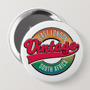 East London South Africa logo 10 Cm Round Badge