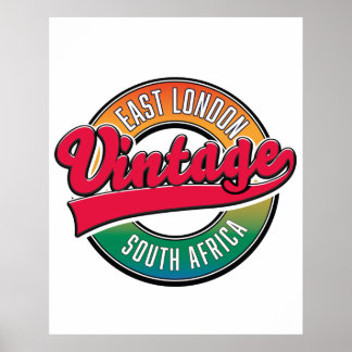 East London South Africa logo Poster