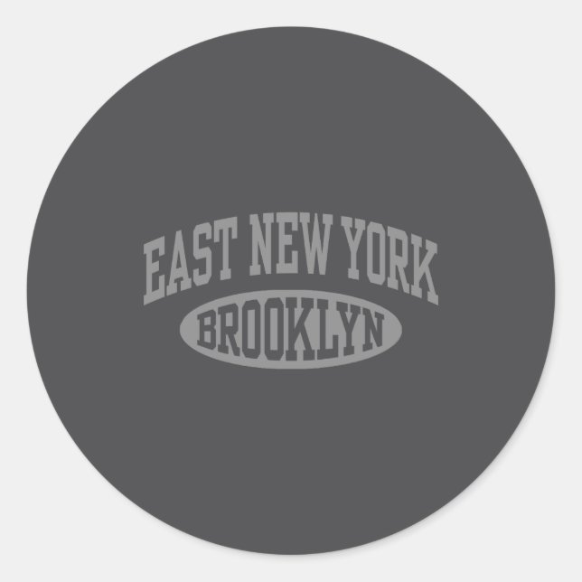 East New York Brooklyn  Classic Round Sticker (Front)