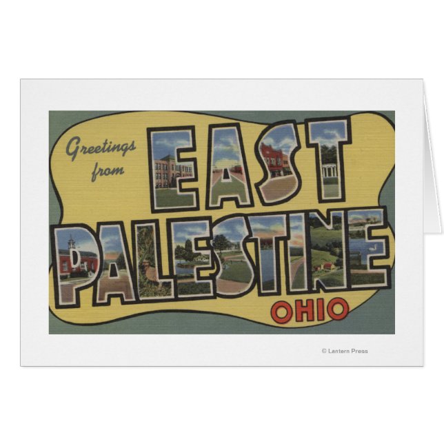 East Palestine, Ohio - Large Letter Scenes (Front Horizontal)