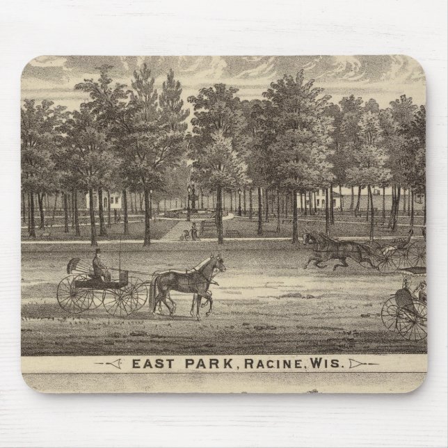 East Park, Racine and Oakland Farm Mouse Mat (Front)