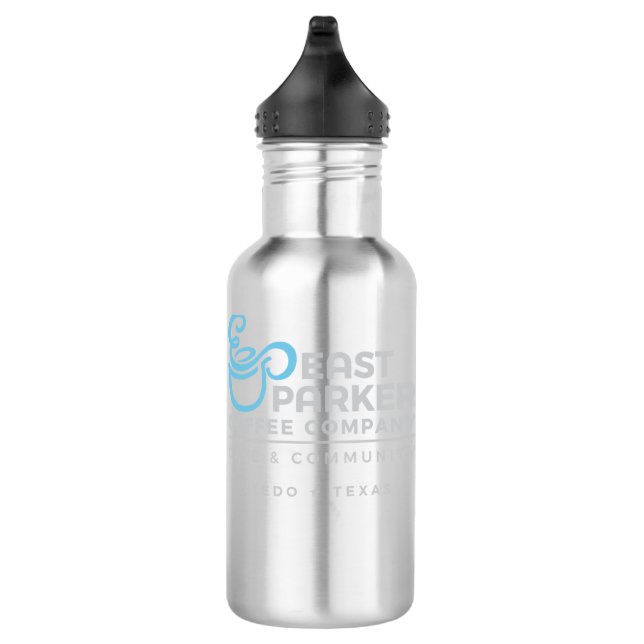 East Parker Coffee Logo 28oz SS Bottle - Black (Right)