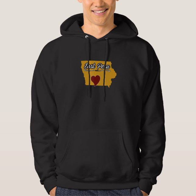 EAST PERU IOWA IA USA Cute Souvenir Merch  US City Hoodie (Front)