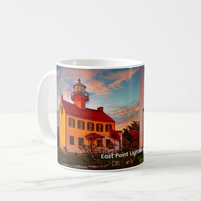 East Point Lighthouse Coffee Mug (Front Left)