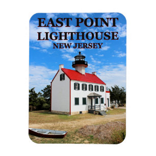 East Point Lighthouse, New Jersey Photo Magnet