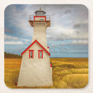 East Point Lighthouse Square Paper Coaster