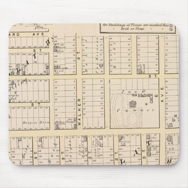 East Providence Rhode Island Map Mouse Mat (Front)