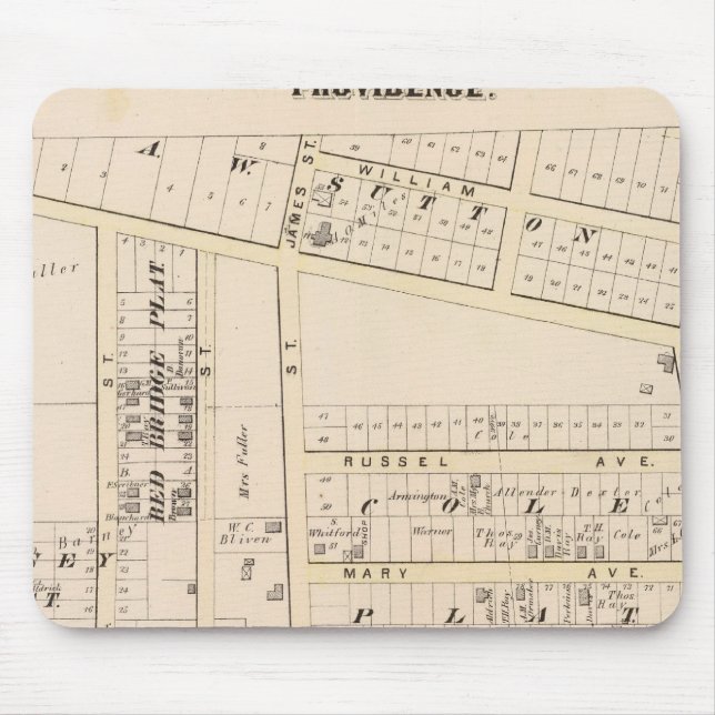 East Providence Rhode Island Mouse Mat (Front)