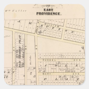 East Providence Rhode Island Square Sticker