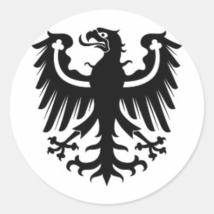 East Prussian Black Eagle Classic Round Sticker