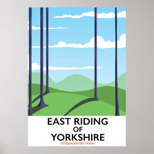 East Riding of Yorkshire travel poster