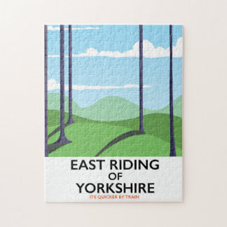 East Riding of Yorkshire travel poster Jigsaw Puzzle