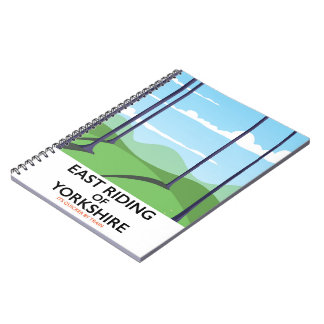 East Riding of Yorkshire travel poster Notebook