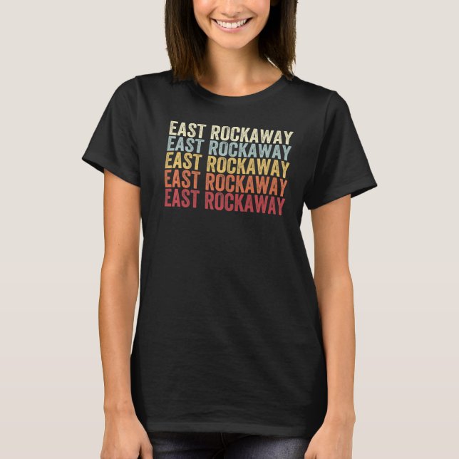 East Rockaway New York East Rockaway NY Retro Vint T-Shirt (Front)