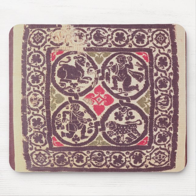 East Roman Empire tapestry showing wild beast Mouse Mat (Front)