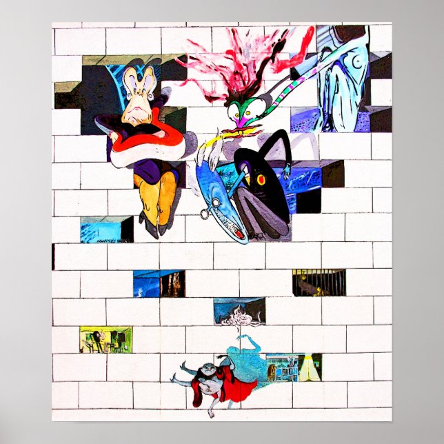 East Side Gallery, Berlin Wall, Brick Art(1) Poster (Front)