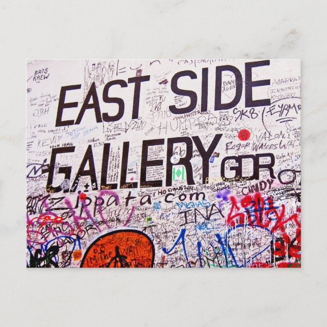 East Side Gallery, Berlin Wall, Graffiti Postcard (Front)