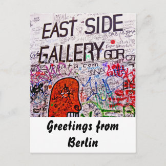 East Side Gallery, Berlin Wall, Graffiti Postcard