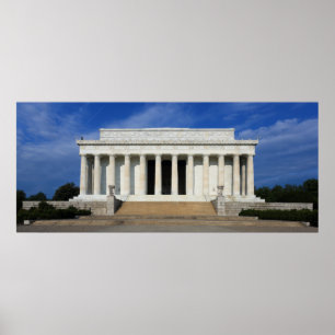 East Side of the Lincoln Memorial Washington D.C. Poster