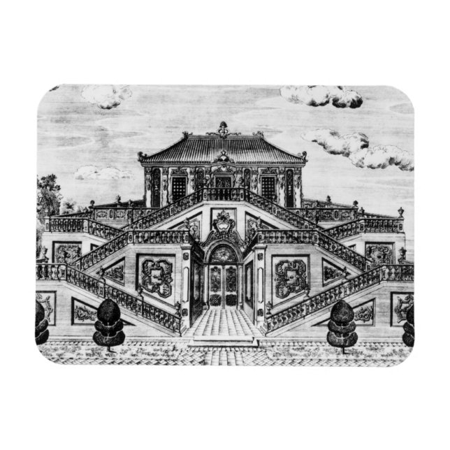 East side of the Palace of the Calm of the Sea, Ga Magnet (Horizontal)