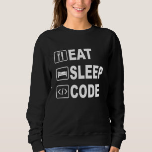 East Sleep Code Funny For Software Engineers & G Sweatshirt
