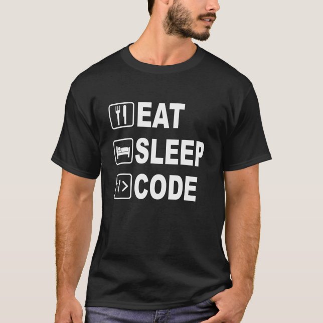East Sleep Code  Funny  For Software Engineers & G T-Shirt (Front)
