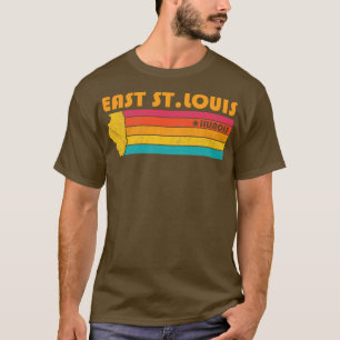 East St Louis Illinois Vintage Distressed Souvenir T-Shirt